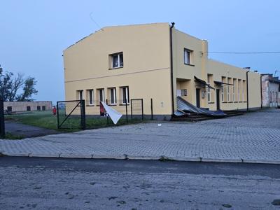 Zdjęcie skutków burzy w miejscowości Szczecyn