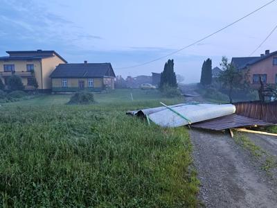 Zdjęcie skutków burzy w miejscowości Szczecyn