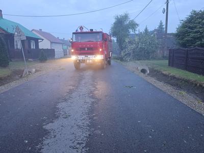 Zdjęcie skutków burzy w miejscowości Szczecyn