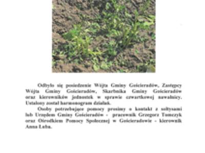 Zdjęcie ziemniaków i informacji dotyczącej wniosku o szacowanie strat w rolnictwie