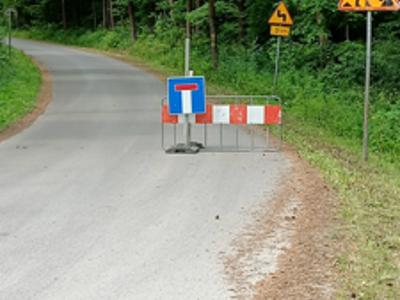 Zdjęcie przedstawiajace drogę oraz płotek