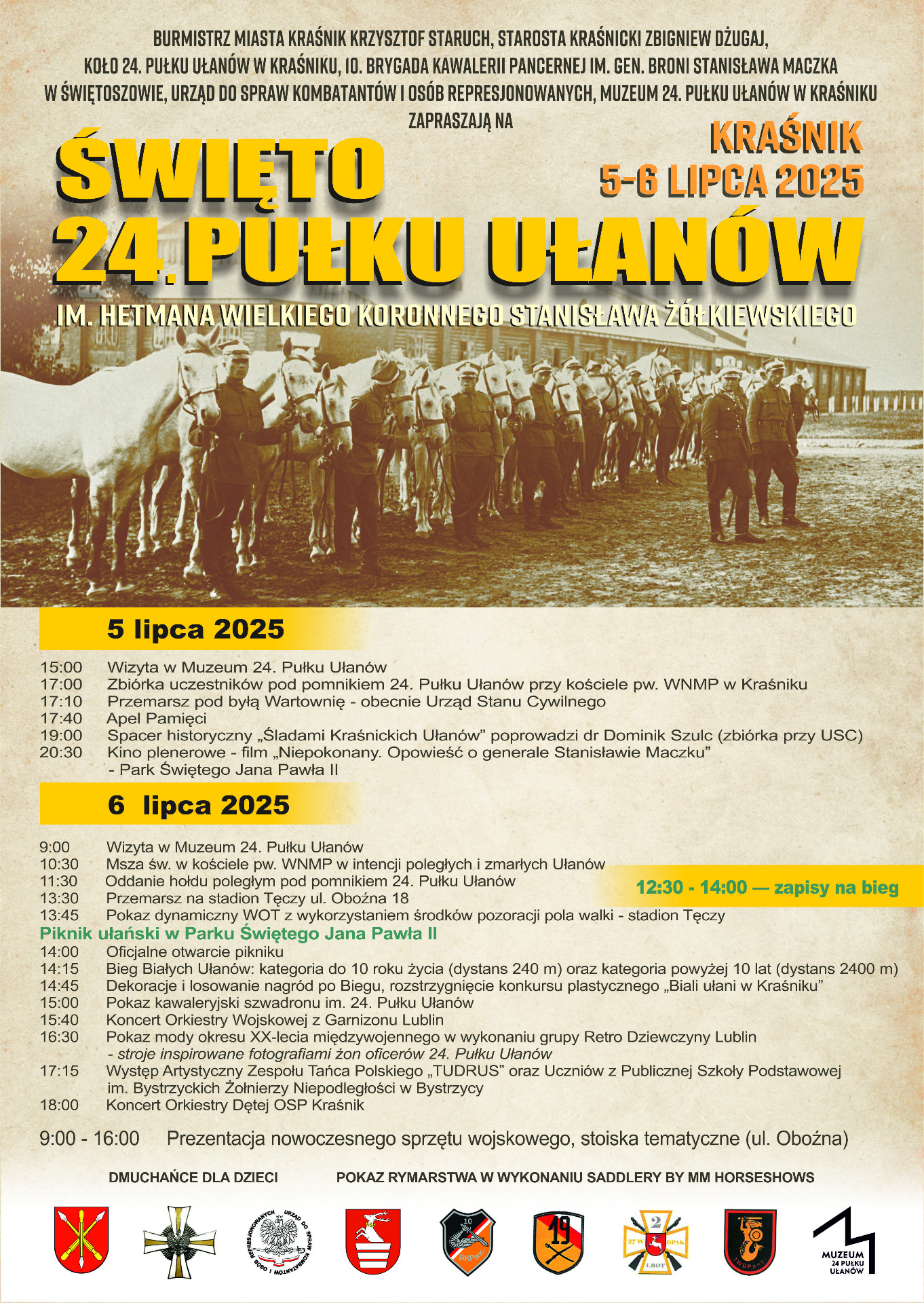Plakat zawierający informacje o wydarzeniu
