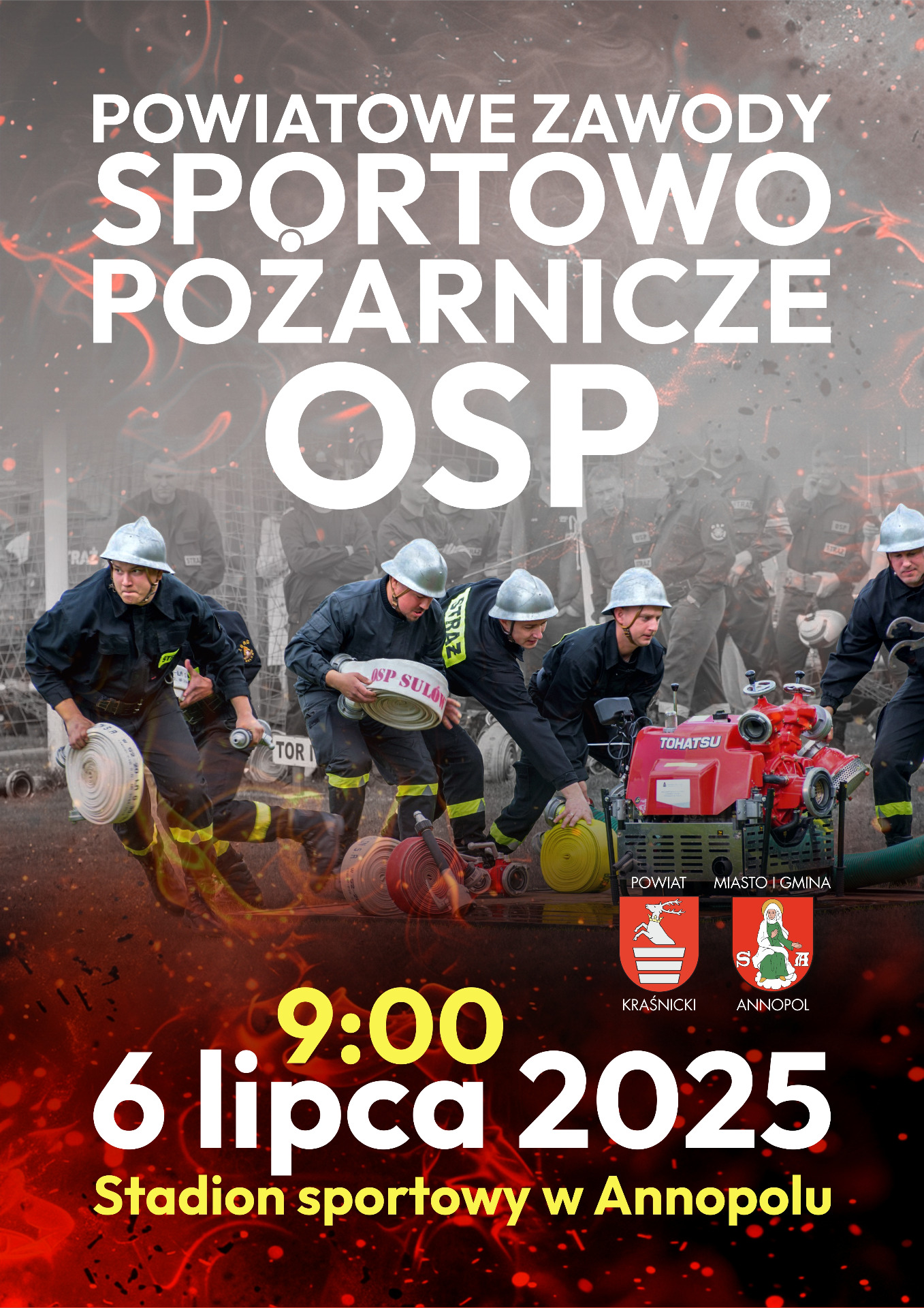 Zdjęcie plakatu ze strażakami