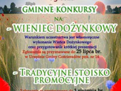 Zdjęcie plakatu ze zbożem i kwiatami