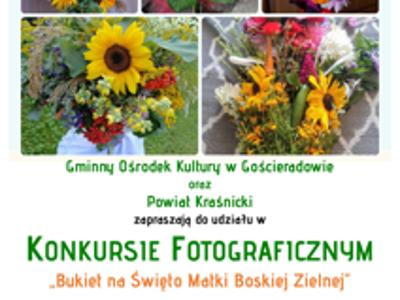 Zdjęcie plakatu z bukietami kwiatów