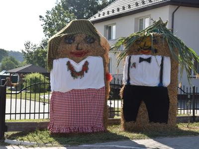 Zdjęcie witaczy na Dożynkach w Gminie Gościeradów