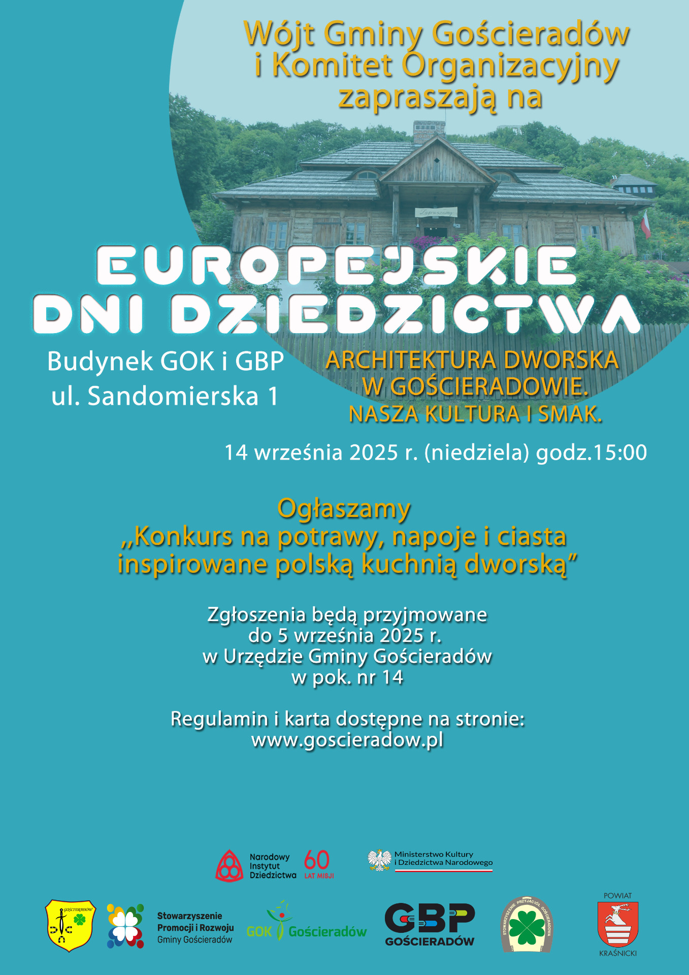 Zdjęcie plakatu konkursu Europejskich Dni Dzedzictwa