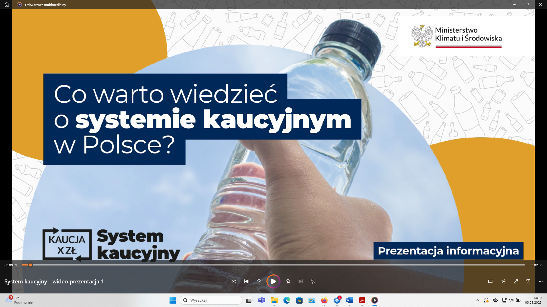 Zdjęcie prezentacji systemu kaucyjnego
