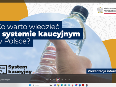 Zdjęcie prezentacji systemu kaucyjnego