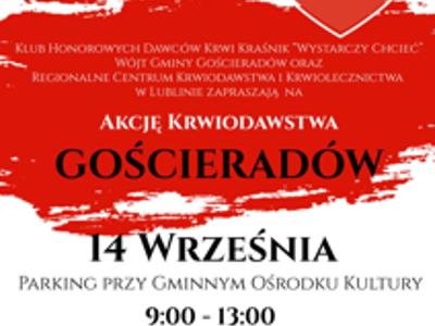 Zdjęcie plakatu akcji krwiodawstwa