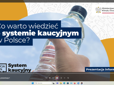 Zdjęcie prezentacji systemu kaucyjnego