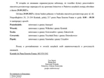 Obraz/skan dokumentu zawierającego treść informacji
