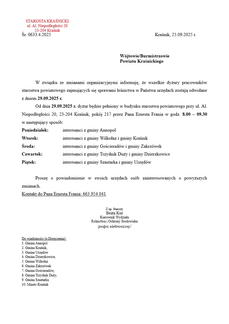 Obraz/skan dokumentu zawierającego treść informacji
