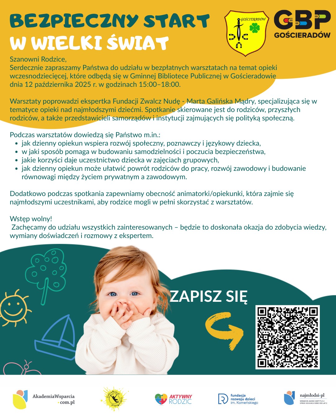 Zdjęcie plakat z dzieckiem