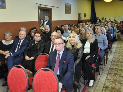 Zdjęcie z uroczystości wręczenia stypendii Wójta Gminy Gościeradów