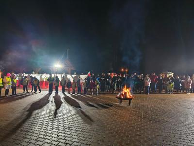 Zdjęcie z Marszu dla Niepodległej w gminie Gościeradów
