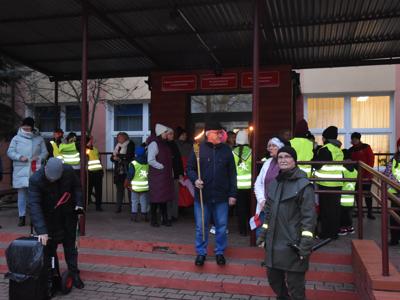 Zdjęcie z Marszu dla Niepodległej w gminie Gościeradów