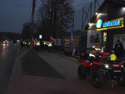 Zdjęcie z Marszu dla Niepodległej w gminie Gościeradów