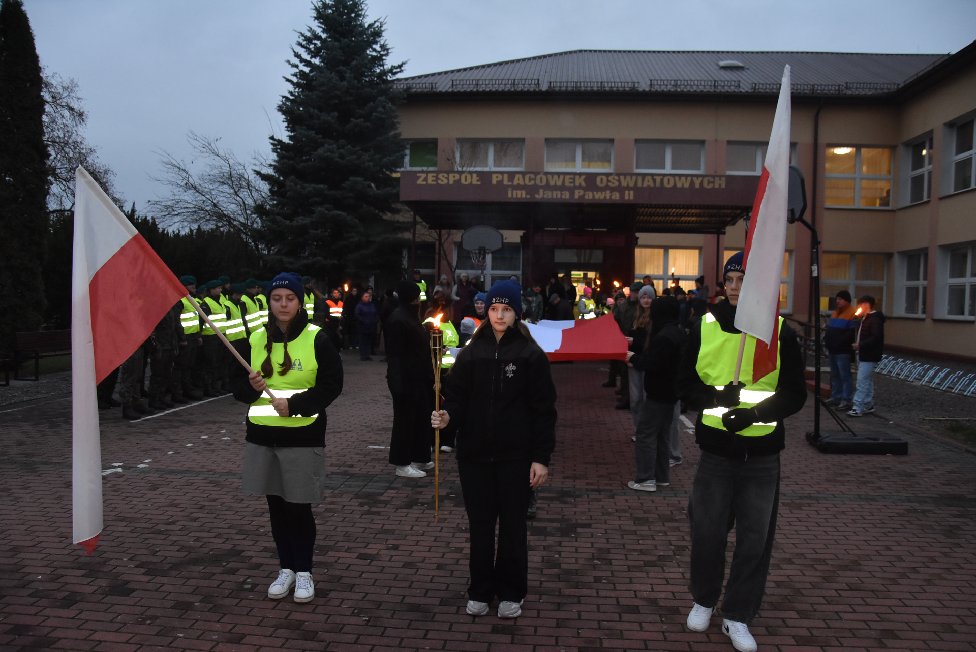 Zdjęcie z Marszu dla Niepodległej w gminie Gościeradów