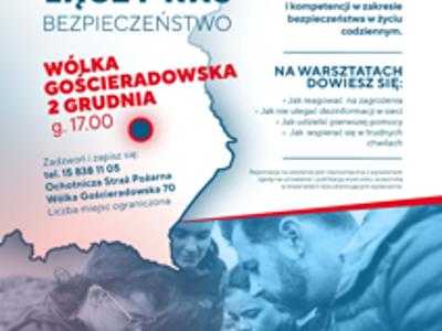 Zdjęcie plakatu dotyczącego warsztatów wojskowych