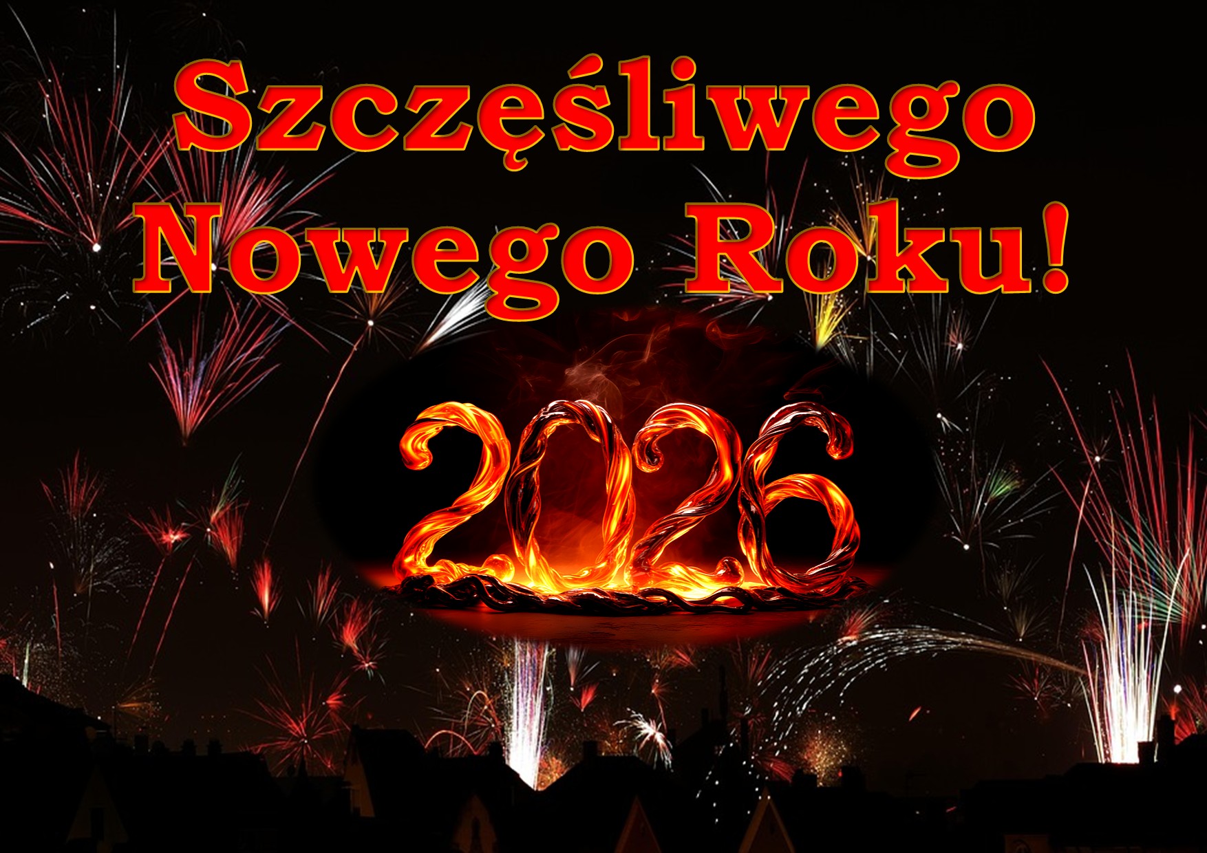 Zdjęcie z fajerwerkami 