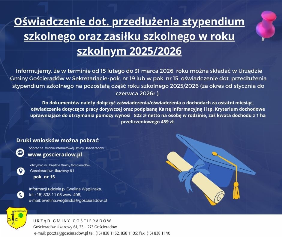 Zdjęcie grafiki dotyczacej stypendium szkolnego