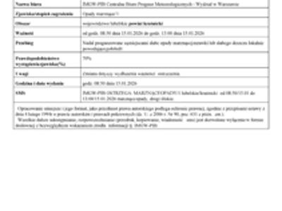 Zdjęcie grafiki ostrzeżenia opady marznące