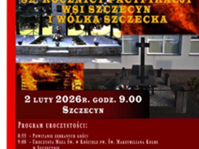 Zdjecie plakatu z pomnikami w Szczecynie i Wólce Szczeckiej