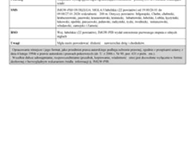 Zdjęcie ostrzeżenia o opadach marznących i gęstej mgle