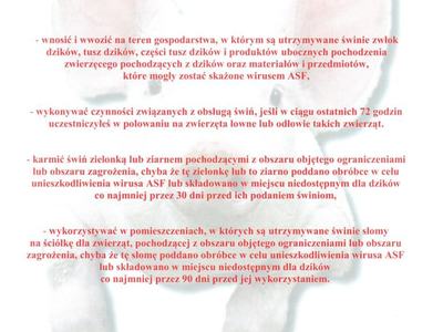 Informacja czego robić nie wolno