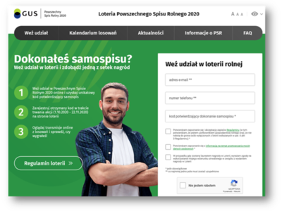 Zielony plakat z białym napisem dokonałeś samospisu?