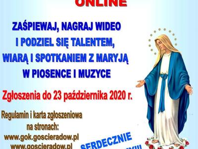 Plakat - XIV MIĘDZYDIECEZJALNY PRZEGLĄD PIEŚNI MARYJNEJ