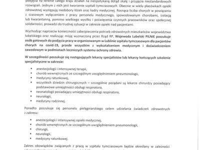 Ogłoszenie Wojewody Lubelskiego