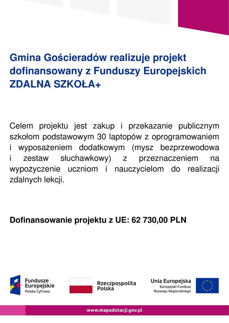 Plakat projektu Zdalna +