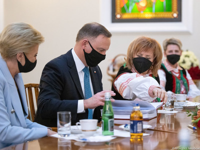 Zdjęcie z Prezydentem RP i Pierwszą Damą