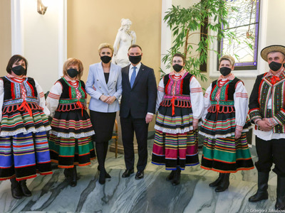 Zdjęcie z Prezydentem RP i Pierwszą Damą