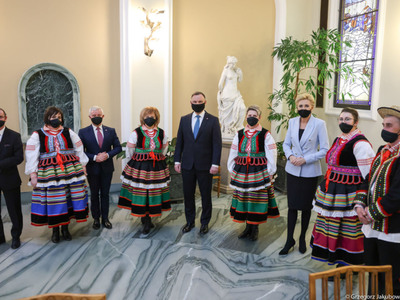 Zdjęcie z Prezydentem RP i Pierwszą Damą
