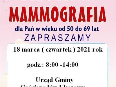 Zdjęcia plakatu bezpłatna mammografia