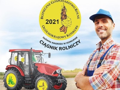 Zdjęcie ciągnika i rolnika