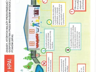 ZASADY, KTÓRYCH NALEŻY PRZESTRZEGAĆ W CELU OCHRONY
GOSPODARSTWA PRZED WIRUSEM WYSOCE ZJADLIWEJ GRYPY
PTAKÓW (HPAI)