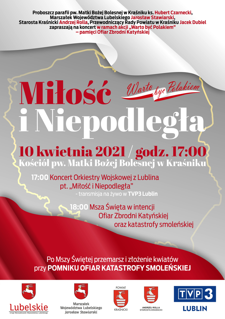 Zarys mapy i flaga Polski