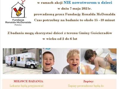 Akcja NIE nowotworom u dzieci