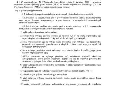 ROZPORZĄDZENIE NR 11 WOJEWODY LUBELSKIEGO