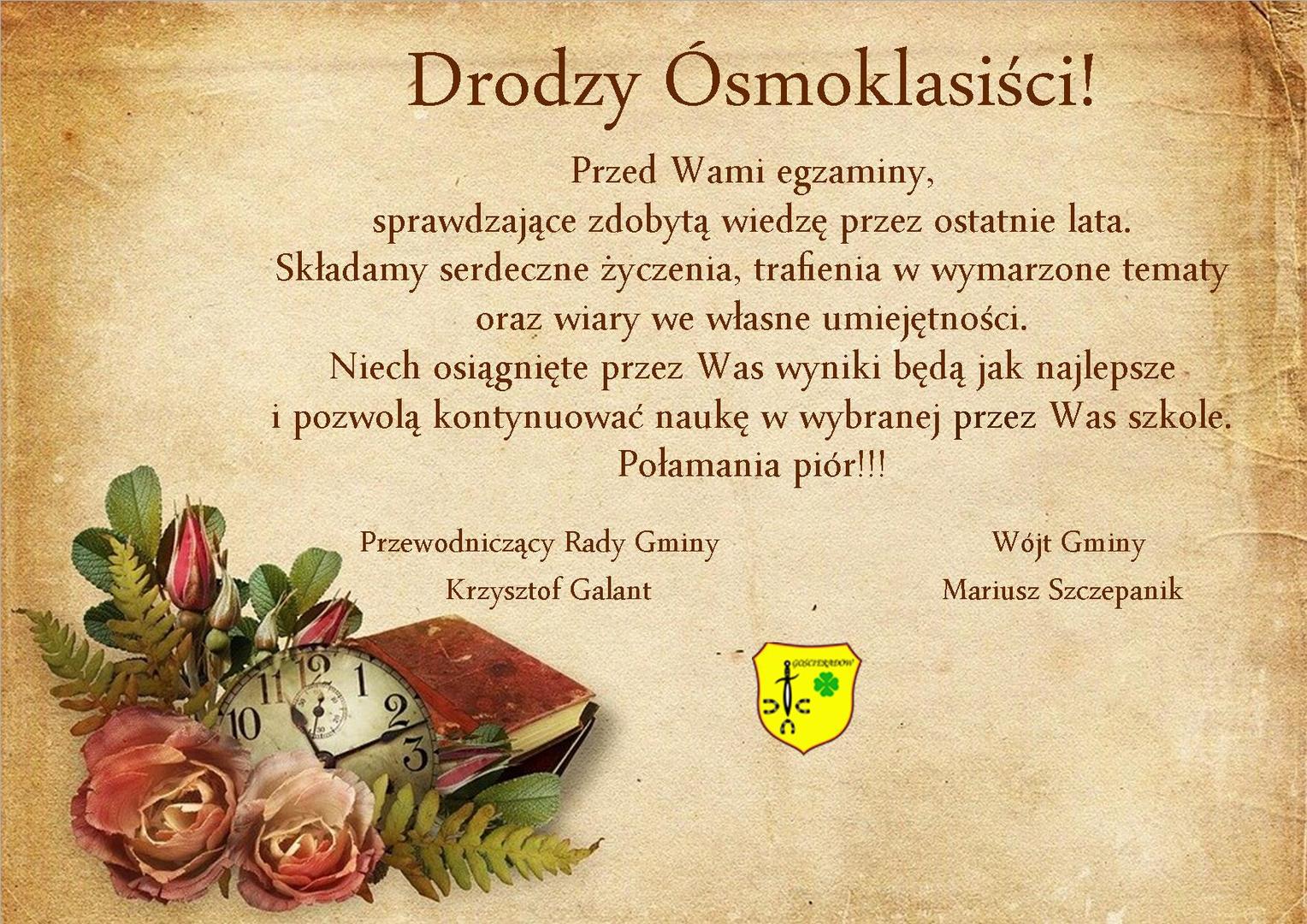 Kwiaty, zegar i książka