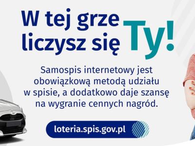 Grafika zachęcająca do spisu powszechnego.