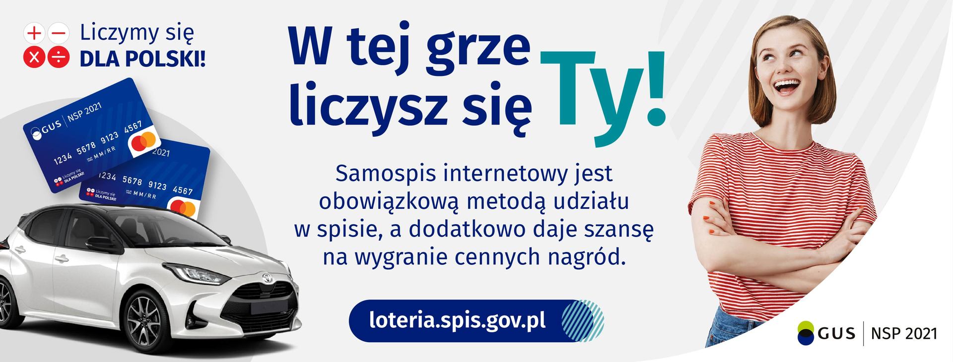 Grafika zachęcająca do spisu powszechnego.
