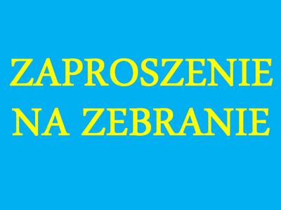 Zaproszenie na zebranie