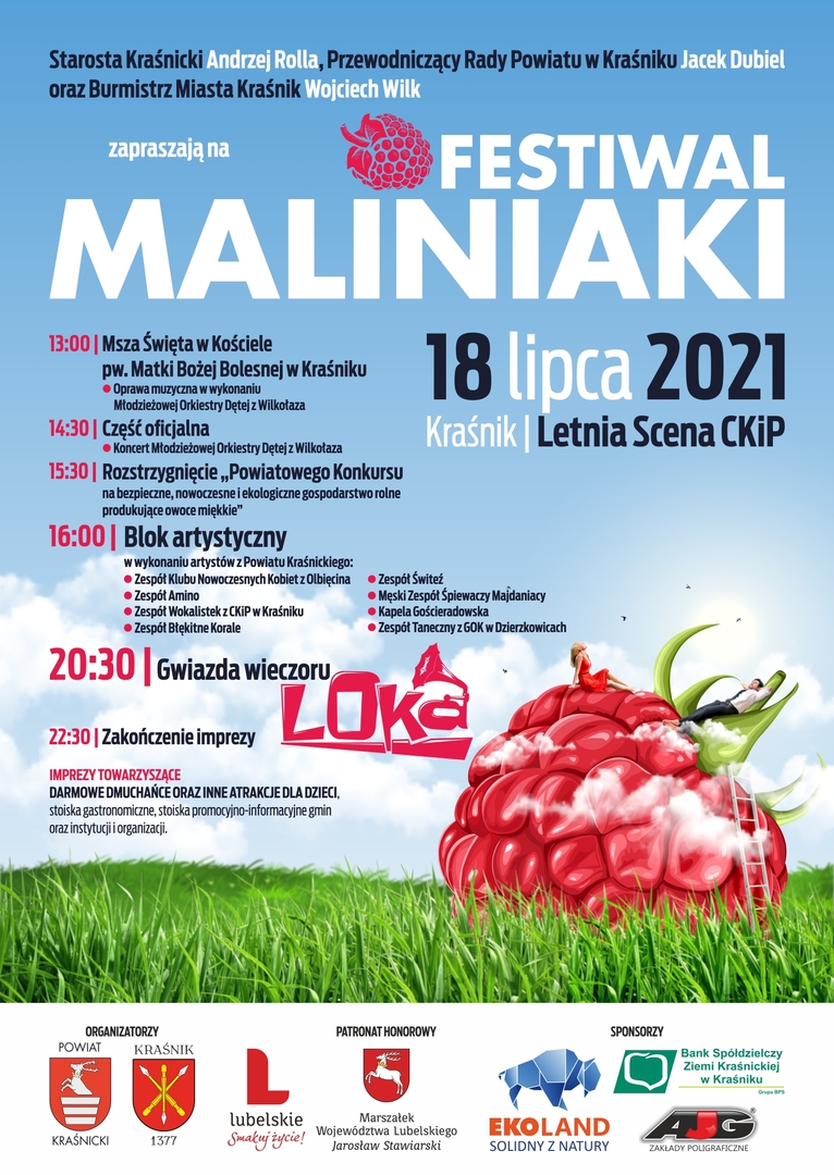 Plakat promujący imprezę wraz z programem wydarzenia.