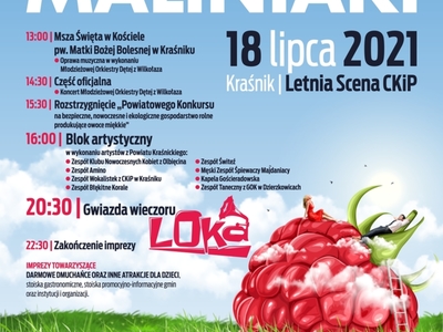 Plakat promujący imprezę wraz z programem wydarzenia.