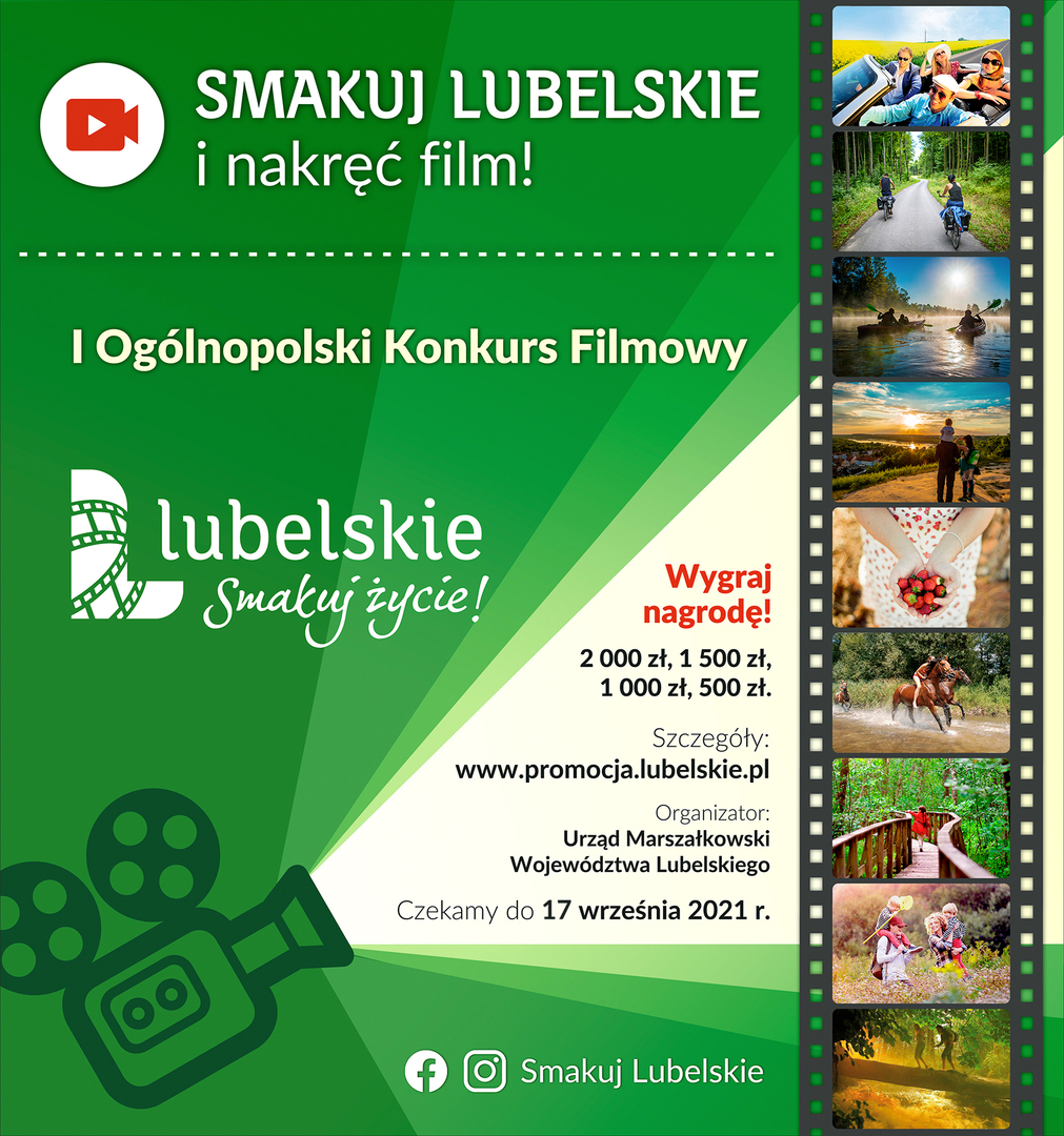 Plakat Konkursu Filmowego SMAKUJ LUBELSKIE